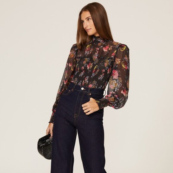 Esmeralda Chiffon Top - Picture 1 of 5